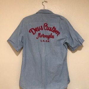 Deus Ex Machina denim embroidered shirt